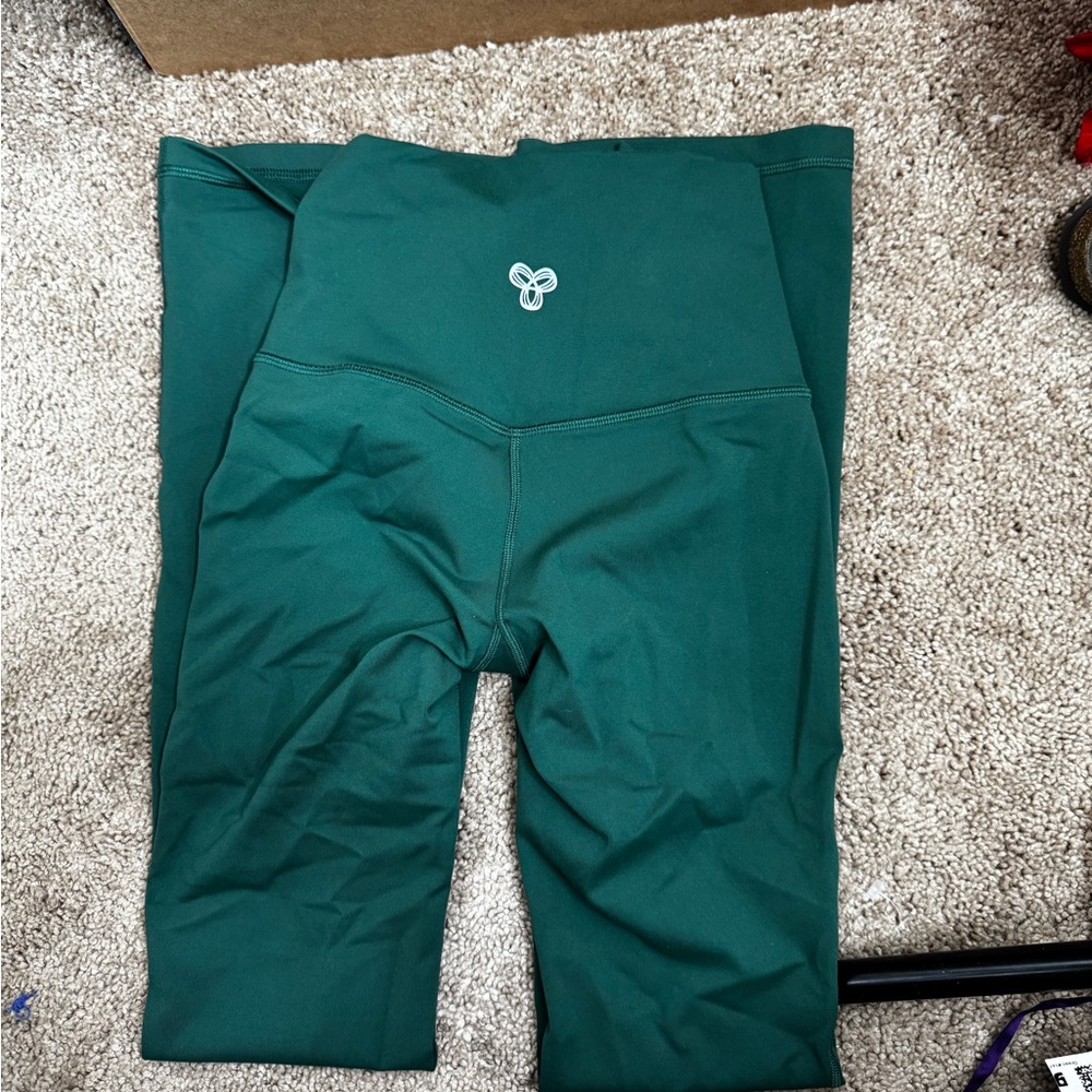 High-Rise Deep Green Performance Leggings